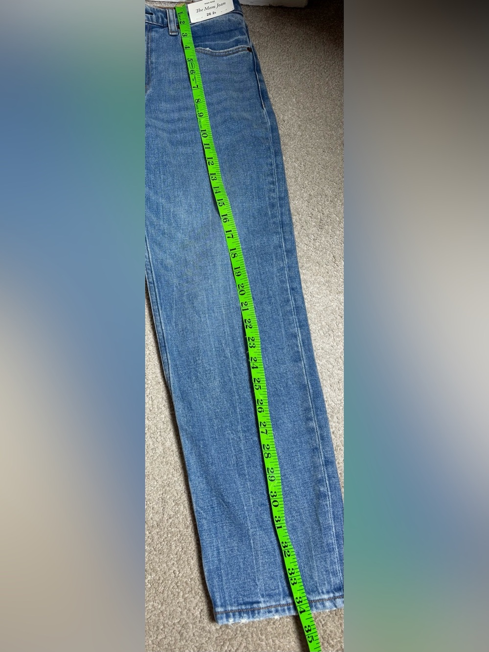Abercrombie & Fitch High-Rise The Mom Jean 26S 2S NWT - Picture 6 of 6